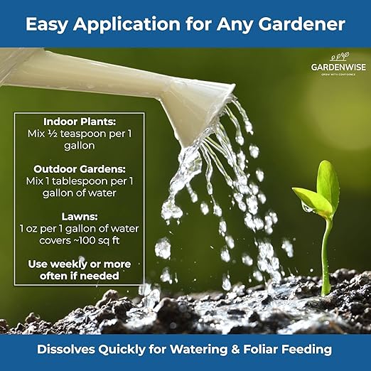 20-20-20 Water-Soluble Fertilizer – Powder for Liquid Plant Food for Indoor & Outdoor Plants, Orchids, Vegetables, Lawns, Flowers – 20 20 20 Fertilizer 3 Quarts (6 lbs)