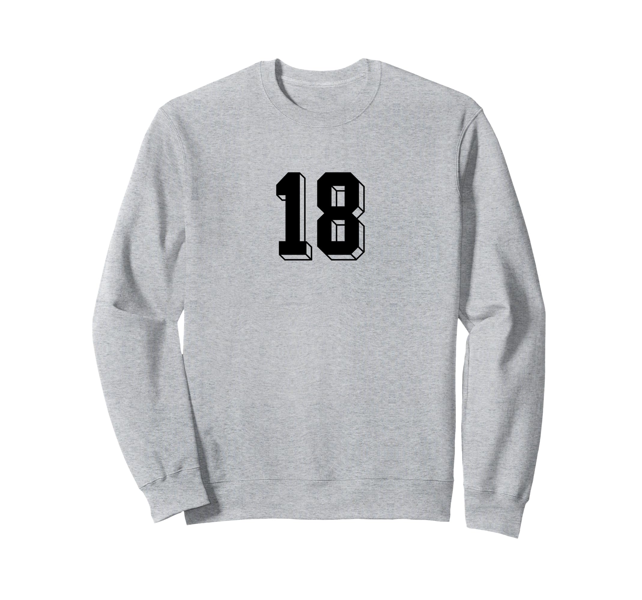 Number 18 80S 90S Soccer Team Sweatshirt - Custom Art Print for Adults