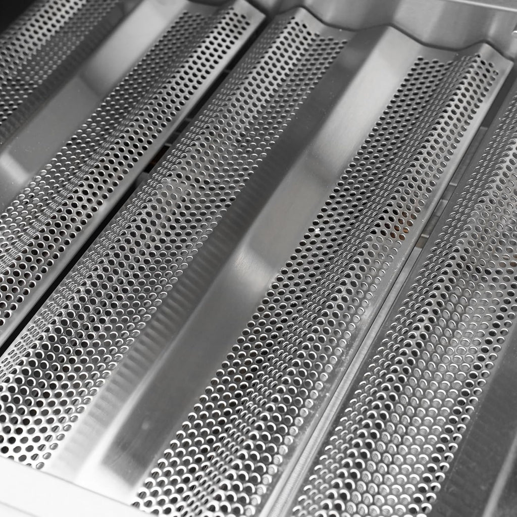 Hygrill Heavy Duty 3-Burner Built In Grill, Stainless Steel Grill Head for Outdoor Kitchen, Natural Gas