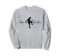 Football Heartbeat Soccer Lovers Sweatshirt - Trendy Graphic Men Women