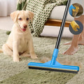 Carpet Rake for Pet Hair Removal, Reusable Cat Dog Hair Remover, 58’’ Adjustable Long Handle Pet Hair Removal Tool, Carpet Rake Scraper, Pet Hair Removal Broom for Rugs, Mats, Couch, Furniture