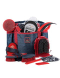 11PCS Horse Grooming Kit Curry Comb Sweat Scraper Horse Bathing Supplies Grooming Tools with Storage Bag Shadowberry