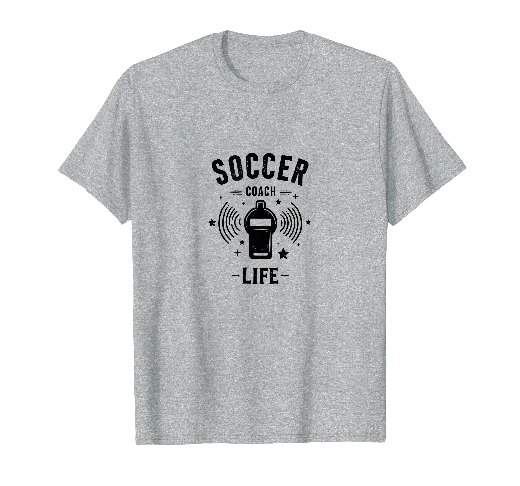 Soccer Coach Life Whistle Blowing T-Shirt - Fun Novelty Design Unisex