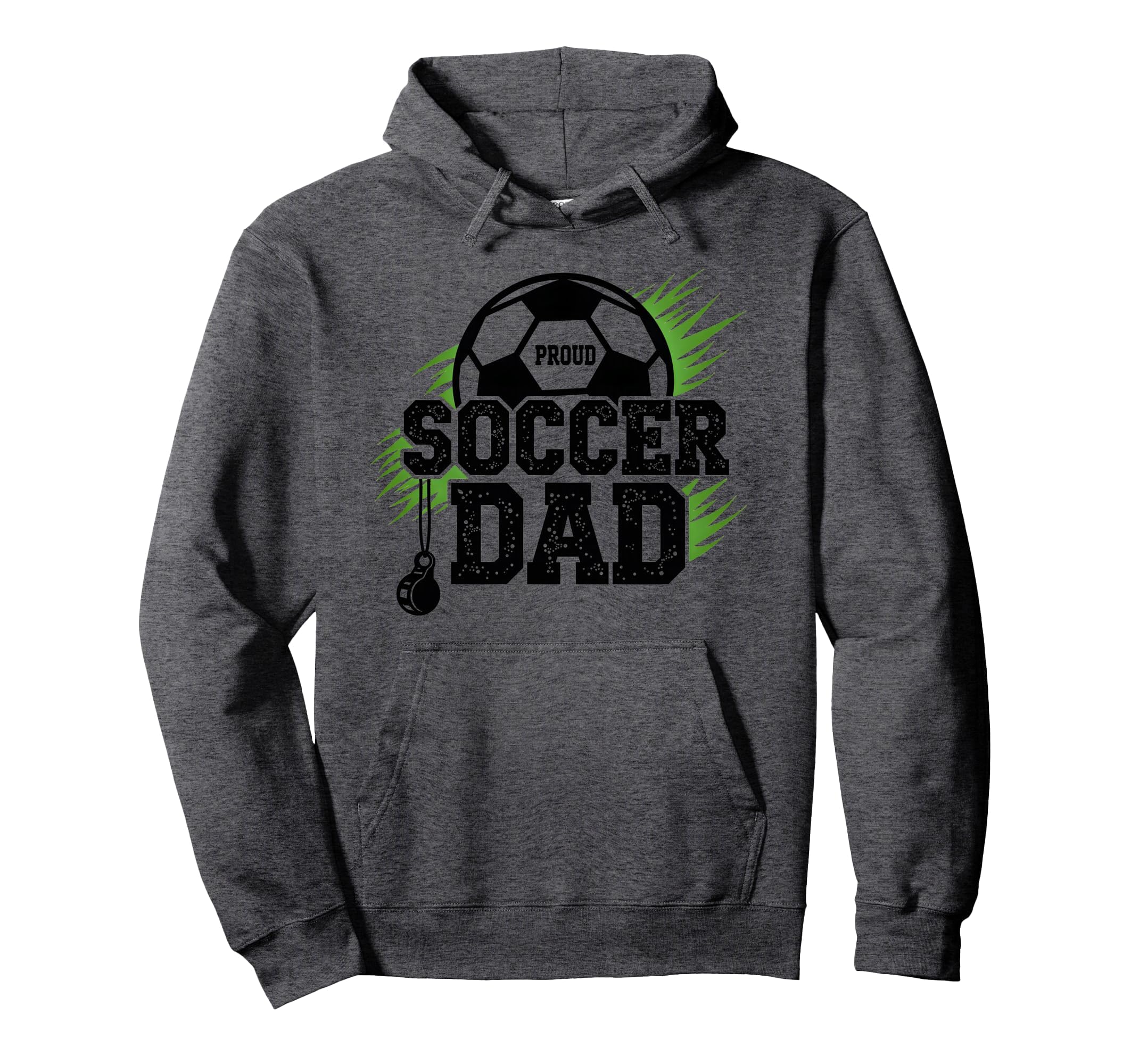 Proud Soccer Dad Whistle Sports Fan Hoodie - Casual Everyday Wear Unisex