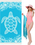 Oversized Turkish Beach Towel Blanket XXL Cotton Sandproof Towels Boho Woven Extra Large Big Sand Free Giant Throw Thick Blankets Huge Quilt XL Picnic Camping Necessities Cloud For Adult Gifts