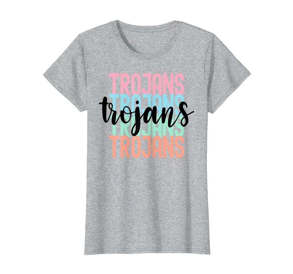 Trojans Team Mascot School Spirit Game T-Shirt - Unique Graphic for Adults