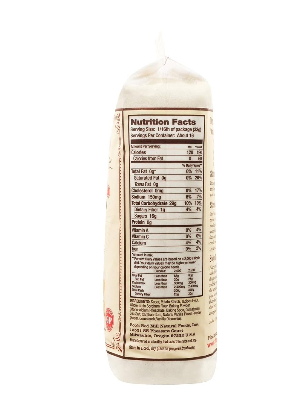 Bob's Red Mill Vanilla Yellow Cake Mix, Gluten-Free, Kosher, Case of 4 (19 oz)