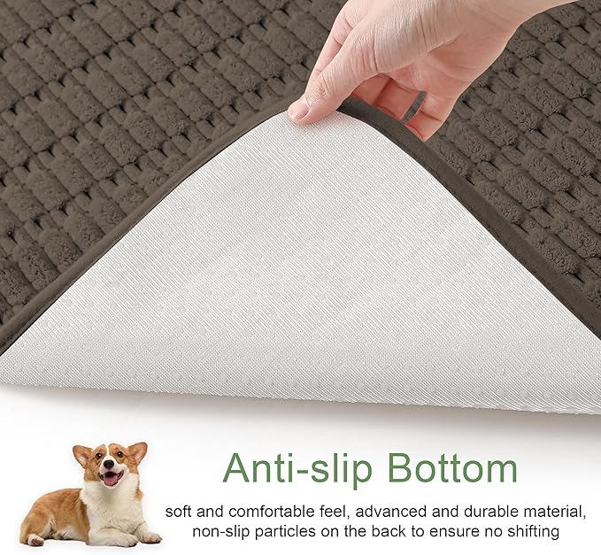 Washable Pee Pads for Dogs, 2 Pack Reusable Puppy Pads Dog Pads, Non-Slip Dog Pee Pads, Leakproof Pet Pee Pads Wee Wee Pads for Dogs. (Coffee, 30"x34"(Pack of 2))