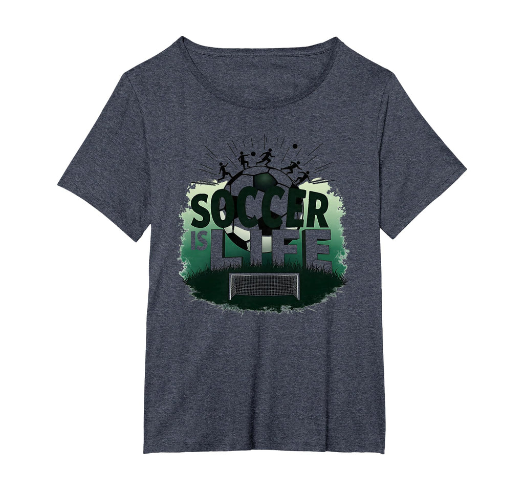 Soccer Is Life Inspiring Football Fan T-Shirt - Unique Graphic Men Women