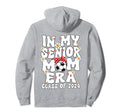 My Senior Soccer Mom Era Groovy Senior Hoodie - Aesthetic Graphic Unisex