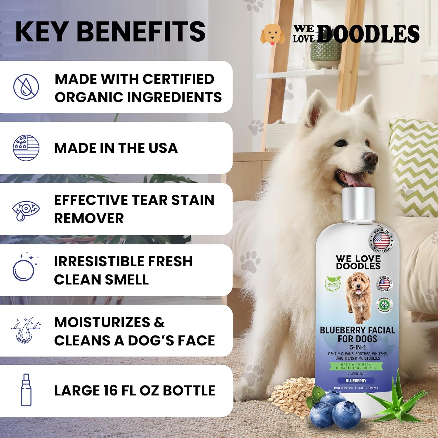 Blueberry Facial Dog Shampoo