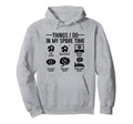 Soccer Things Do My Spare Time Funny Hoodie - Streetwear Style for Adults