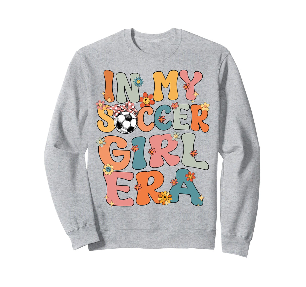 My Soccer Era Groovy Soccer Soccer Sweatshirt - Trendy Graphic for Adults