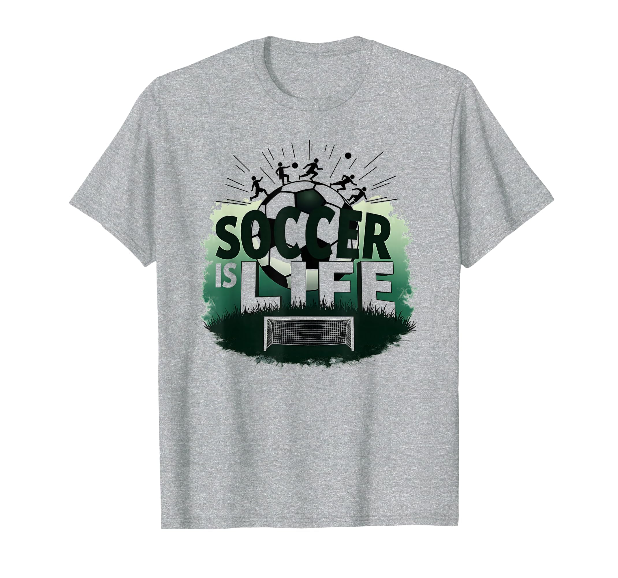 Soccer Is Life Inspiring Football Fan T-Shirt - Unique Graphic Unisex