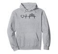 Soccer Heartbeat Heart Soccer Ball Hoodie - Minimalist Print Men Women