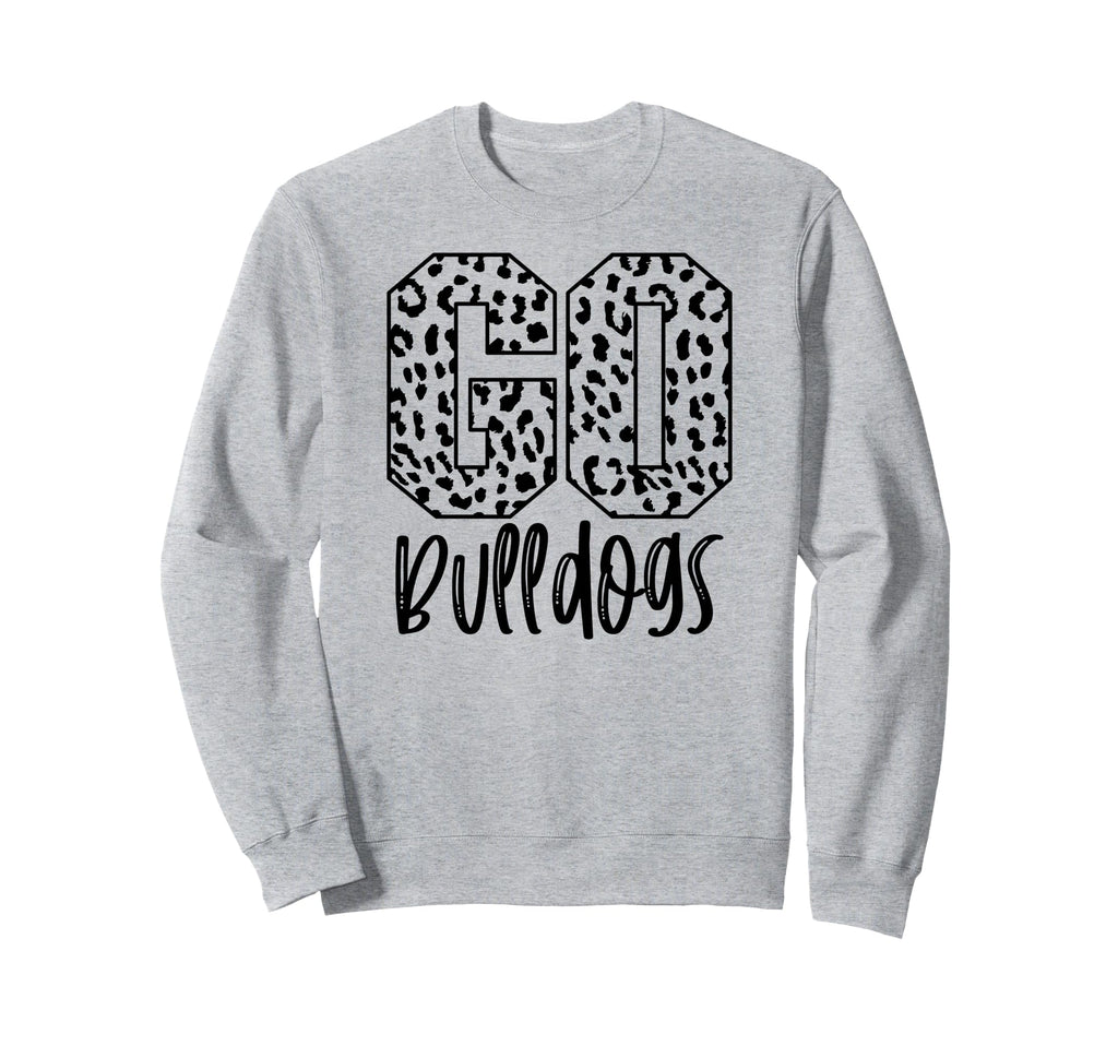 Bulldogs Team Mascot School Spirit Sweatshirt - Aesthetic Graphic Unisex