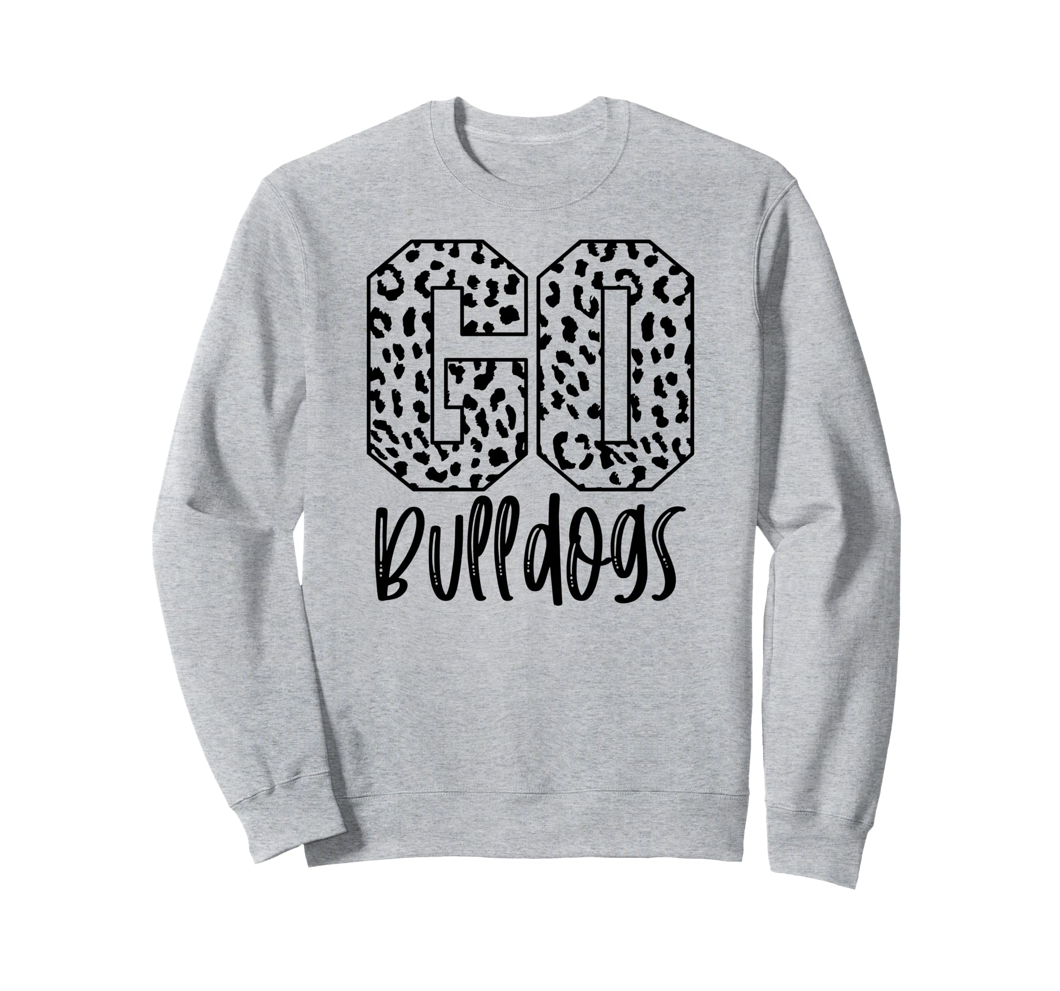 Bulldogs Team Mascot School Spirit Game Sweatshirt - Graphic Print Unisex
