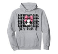 Soccer Soccer Mom Mama Birthday Lets Kick Hoodie - Custom Art Print Unisex