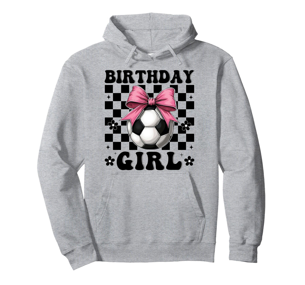 Birthday Soccer Soccer Mom Coquette Bow Hoodie - Novelty Apparel Unisex