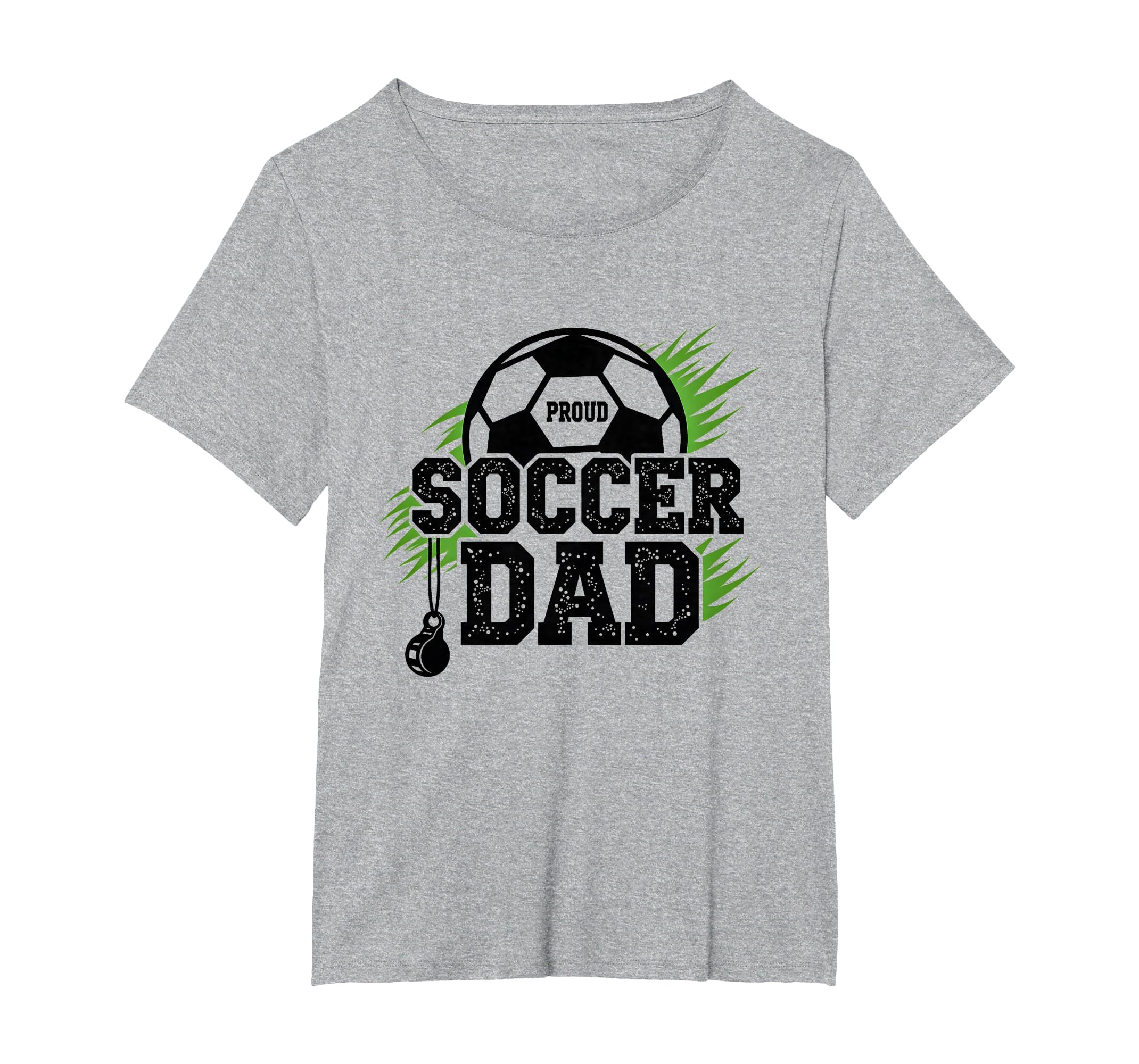 Proud Soccer Dad Whistle Sports Fan T-Shirt - Aesthetic Graphic for Adults