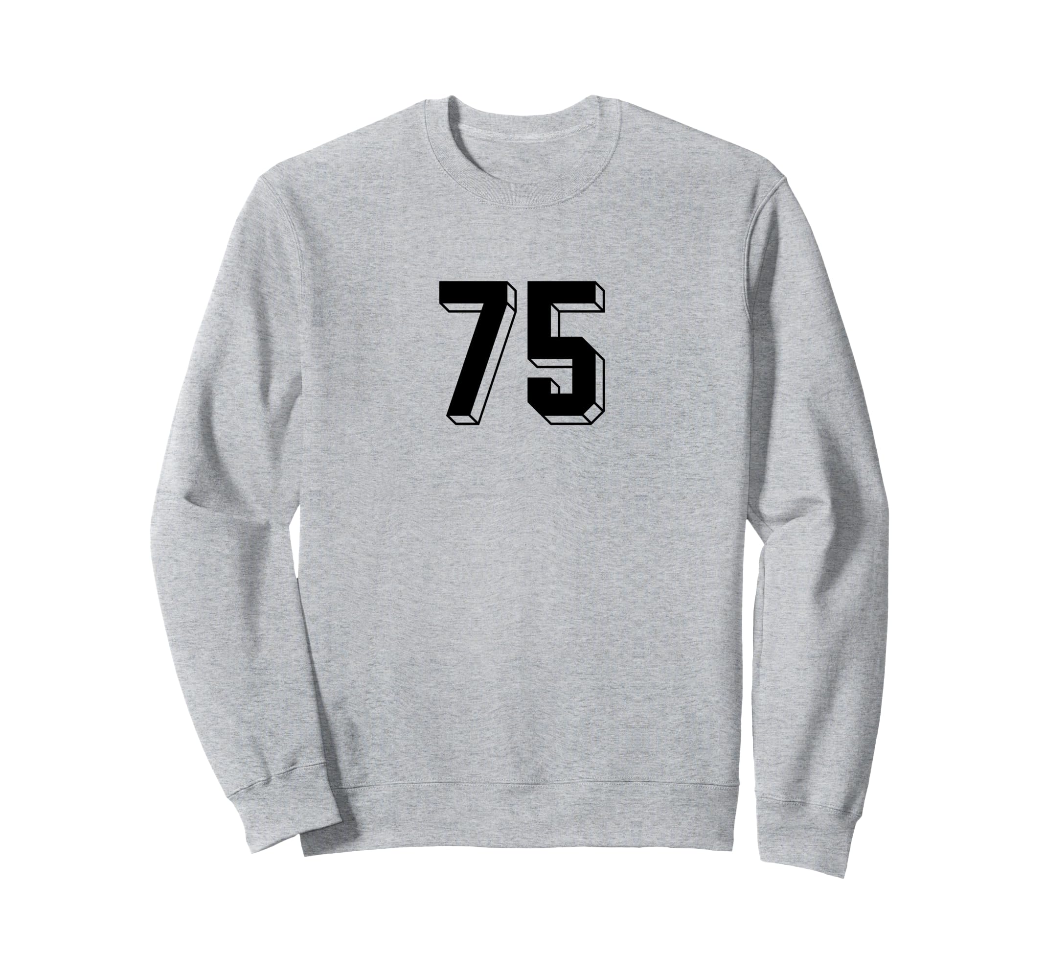 Number 75 80S 90S Soccer Team Jersey Sweatshirt - Trendy Graphic Unisex