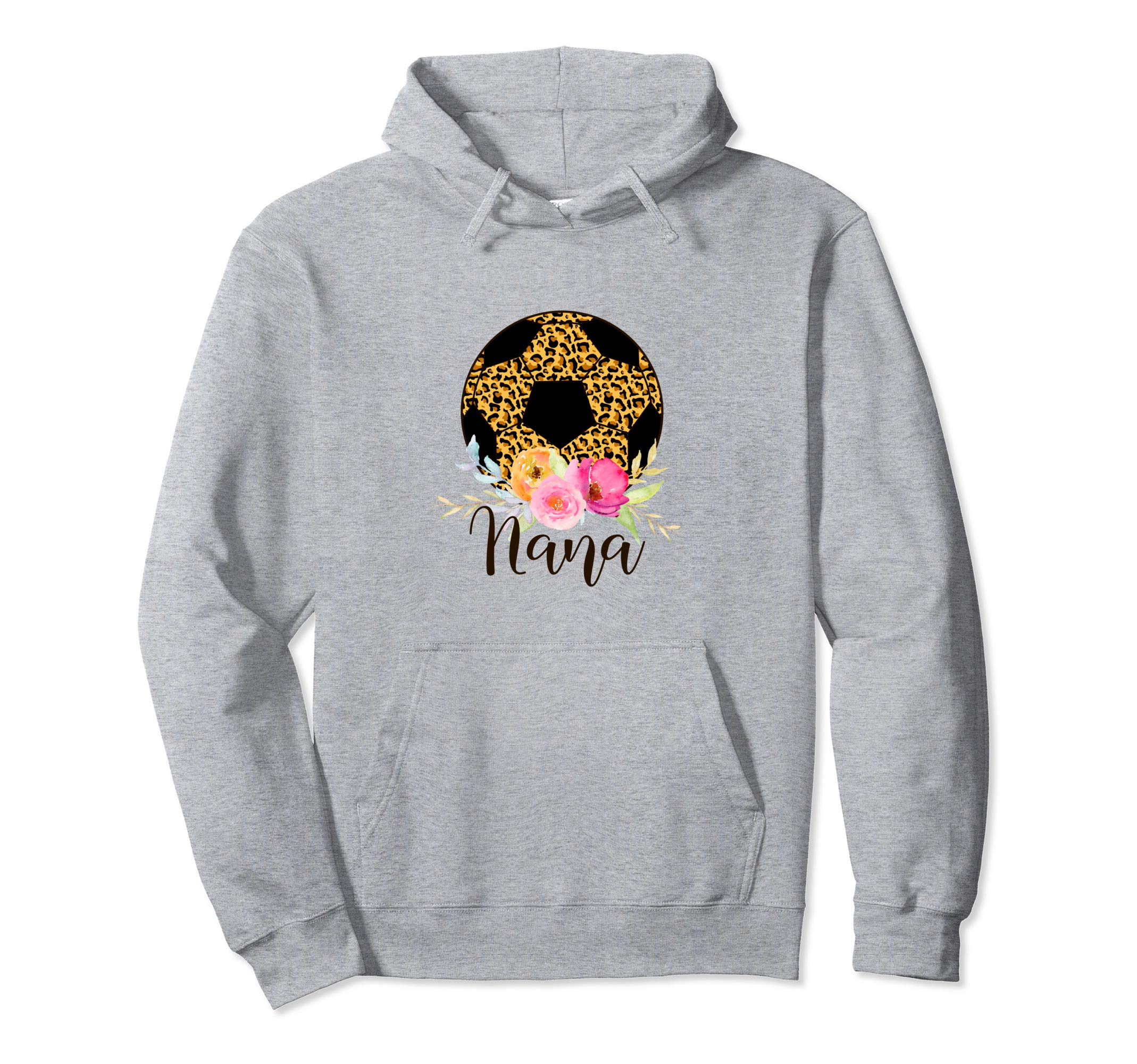 Nana Soccer Gift Leopard Tops Hoodie - Minimalist Print for Adults