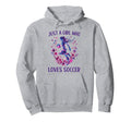 Just Who Loves Soccer Soccer Lovers Hoodie - Streetwear Style for Adults