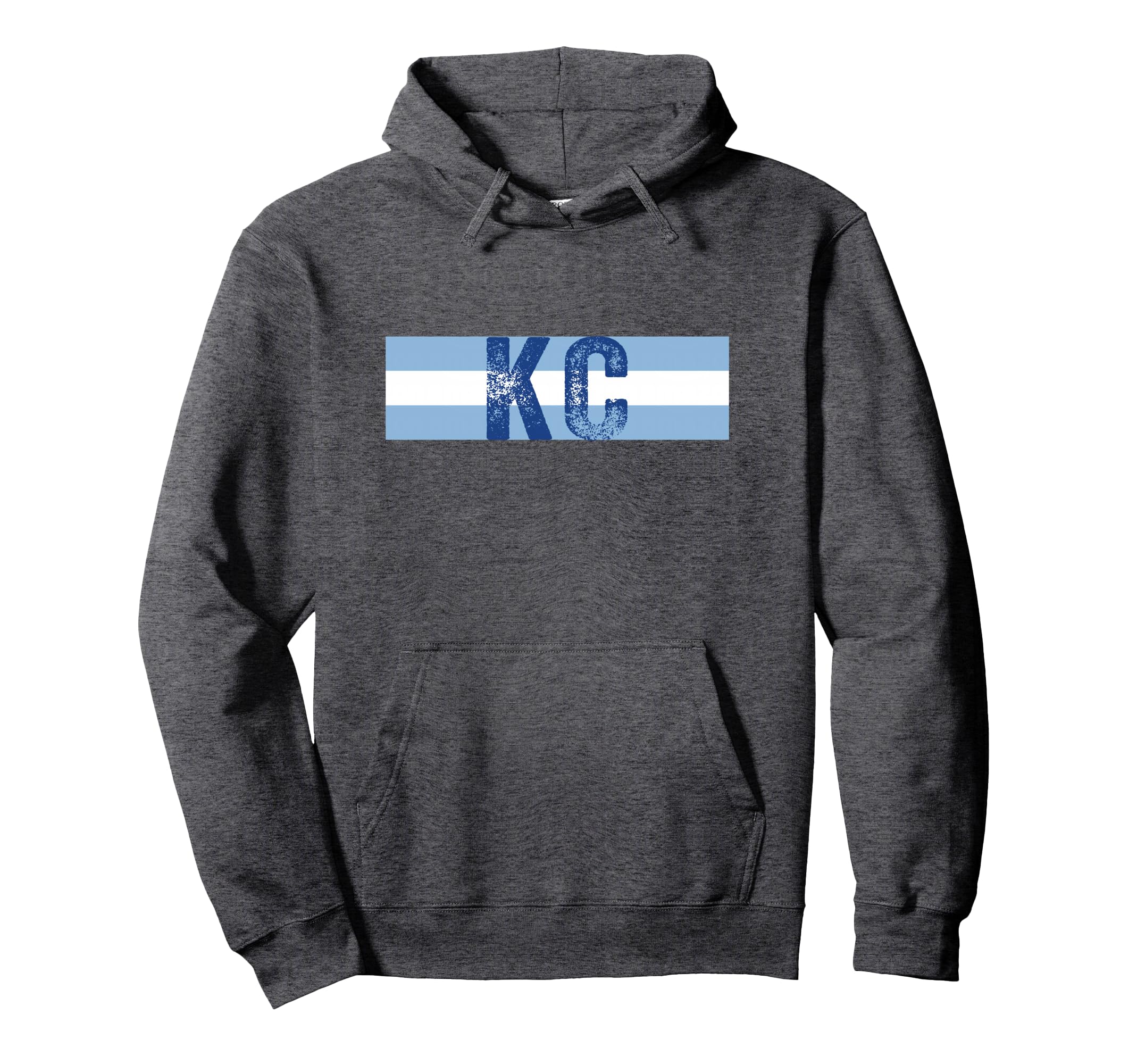 Kc 2 Letters Kansas City Kc Blue Hoodie - Custom Art Print Men Women