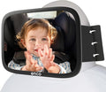 Onco Fixed Headrest Baby Car Mirror - Tesla-Compatible Car Mirror for Baby, 100% Shatterproof & Shake-Proof, Non-Slip with 360° Rotation, Newborn Must Haves