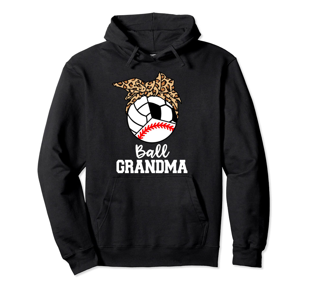 Ball Grandma Baseball Volleyball Soccer Hoodie - Trendy Graphic for Adults