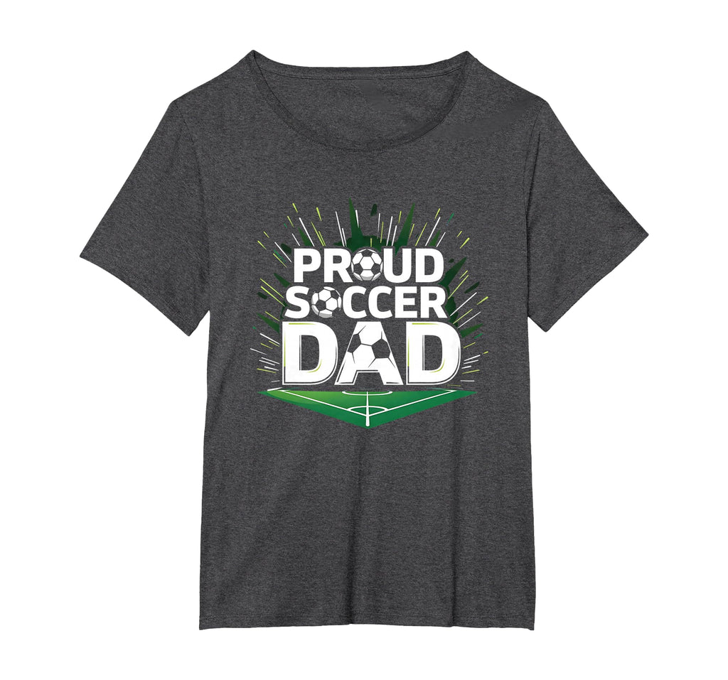 Proud Soccer Dad Cheering T-Shirt - Casual Everyday Wear for Adults