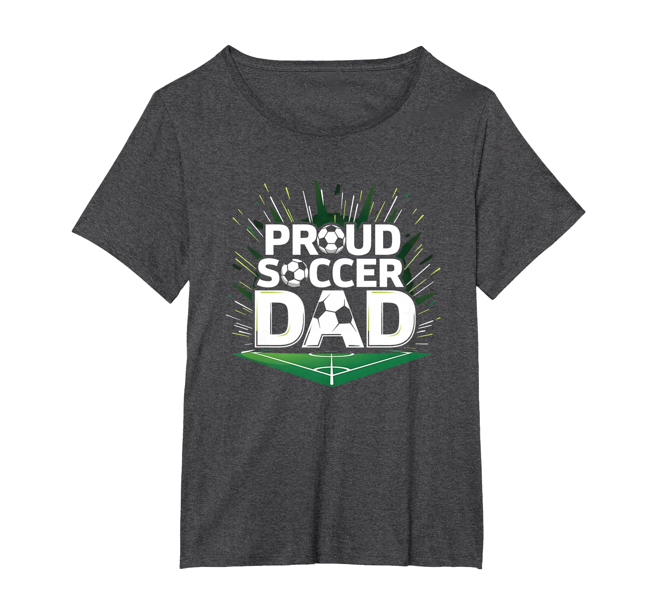 Proud Soccer Dad Cheering T-Shirt - Casual Everyday Wear for Adults