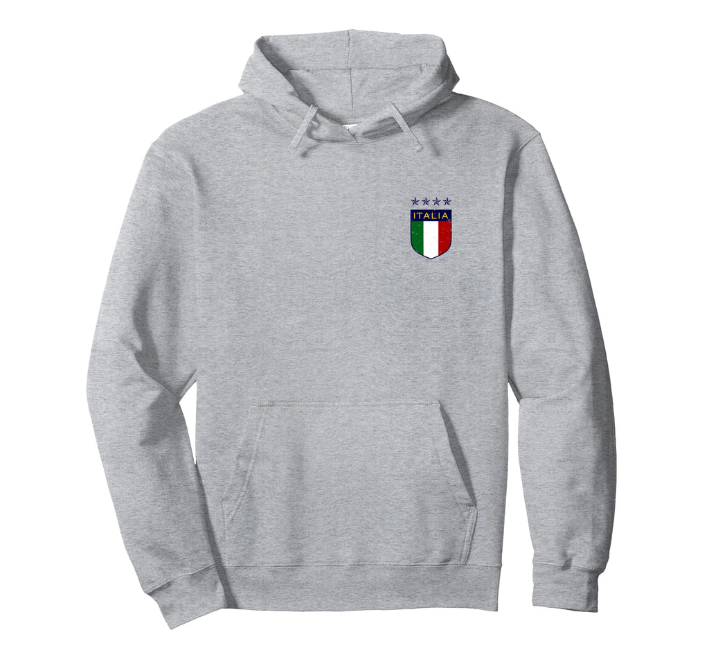 Italia Soccer Double Sided Hoodie - Aesthetic Graphic for Adults