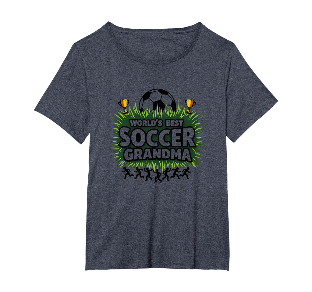 Worlds Best Soccer Grandma T-Shirt - Fun Novelty Design for Adults