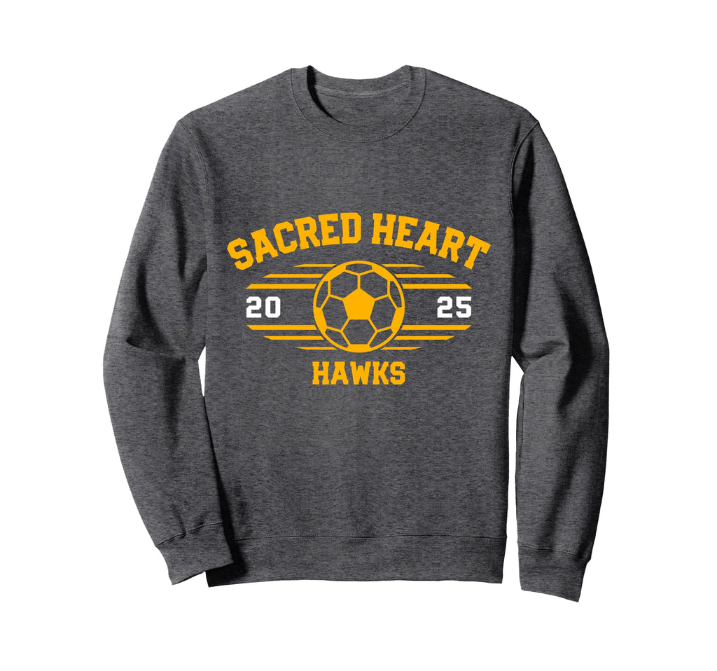 Sacred Heart Hawks Soccer Ball 2025 Sweatshirt - Graphic Print Men Women