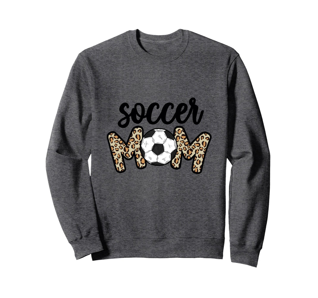 Leopard Soccer Mom Soccer Ball Game Sweatshirt - Minimalist Print Unisex
