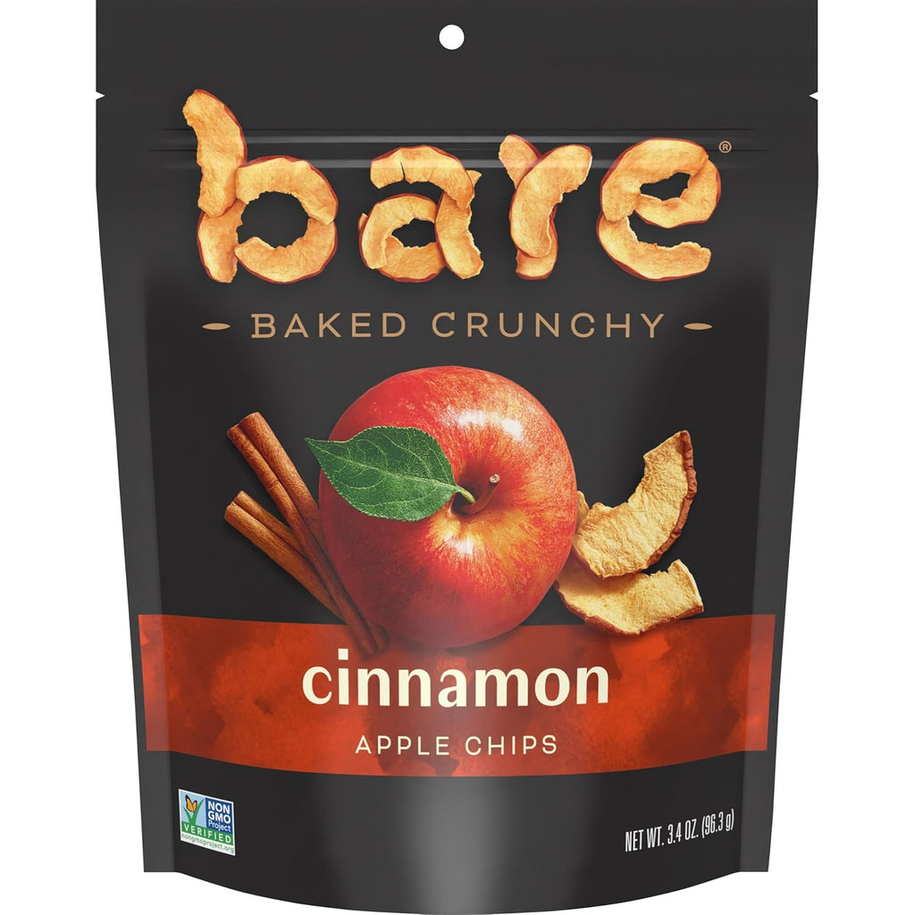 Bare Fruit Cinnamon Apple Chips, 3.4 Oz., Case of 12
