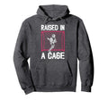 Raised Cage Lacrosse Goalkeeper Hoodie - Fun Novelty Design Men Women