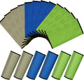 Jexine 12 Fly Boots for Horse Set of 12 Loose Breathable Mesh Horse Fly Sheets Protective Horse Leg Wraps Leggings for Preventing Flies and Mosquitoes Bites (Blue, Green, Brown)