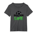Soccer Is Life Passionate Fan Sports T-Shirt - Custom Art Print Men Women