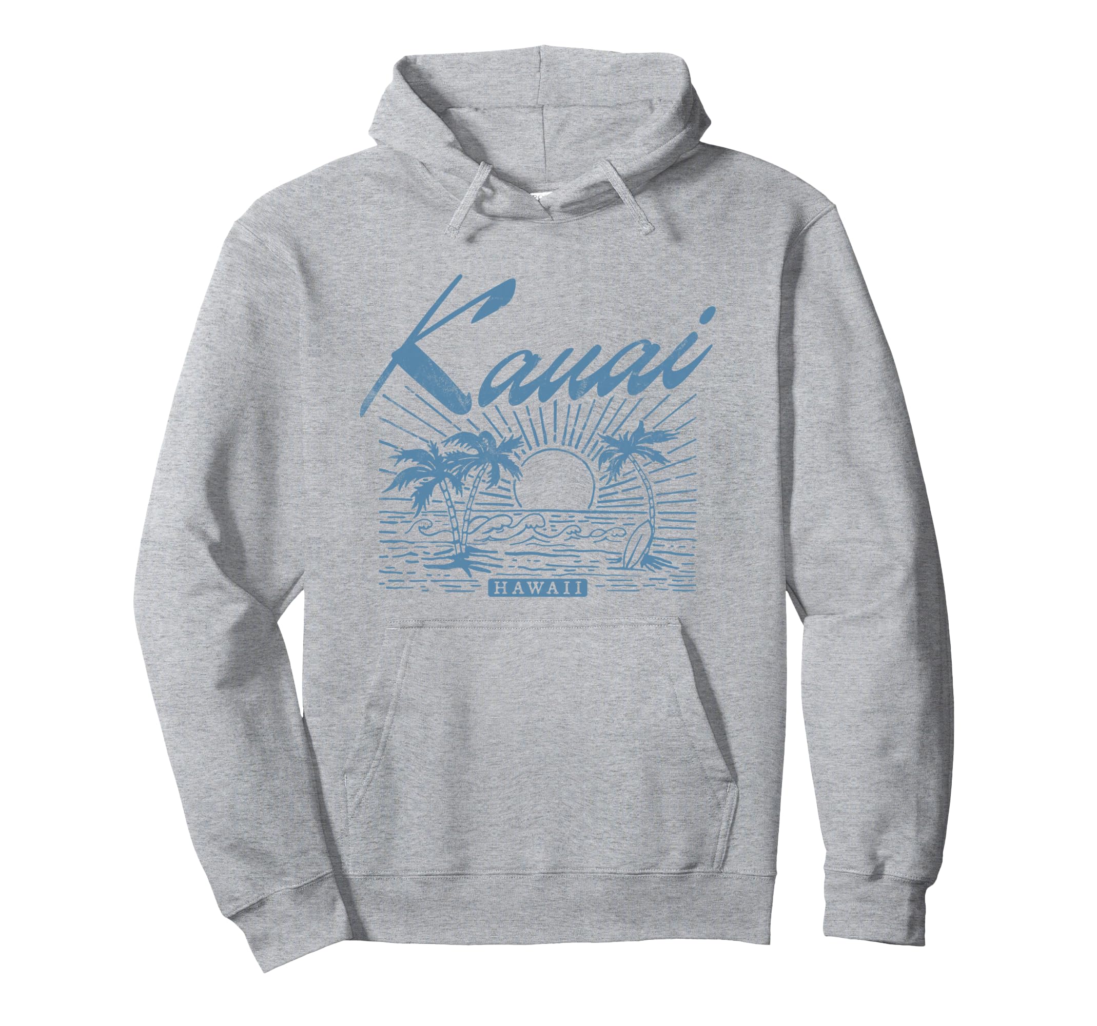 Kauai Hawaii Distressed Beach Hoodie - Aesthetic Graphic Unisex