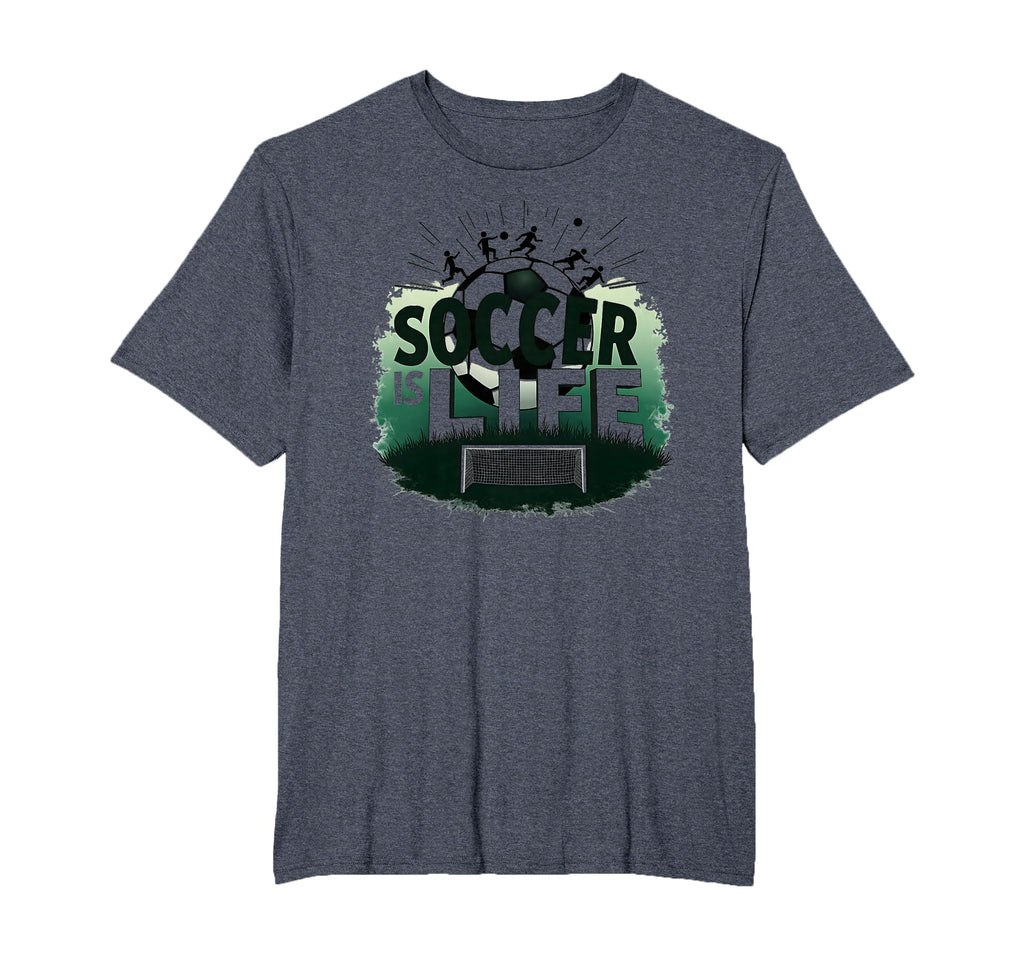 Soccer Is Life Inspiring Football T-Shirt - Fun Novelty Design for Adults