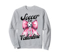 Soccer Is My Valentine Coquette Sweatshirt - Custom Art Print for Adults