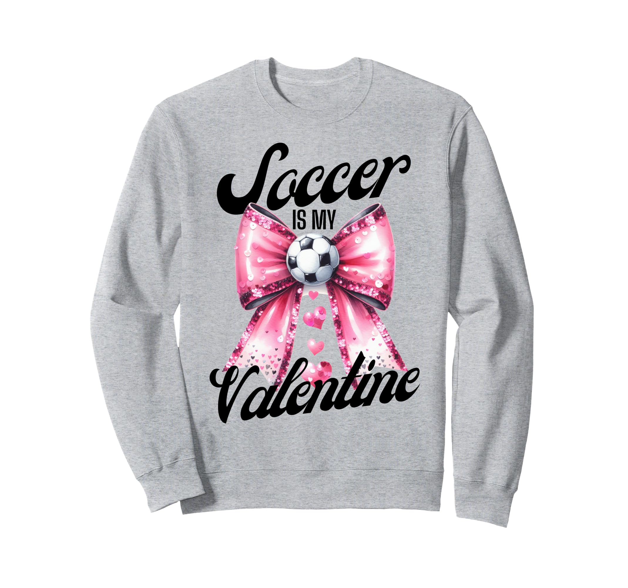 Soccer Is My Valentine Coquette Sweatshirt - Custom Art Print for Adults