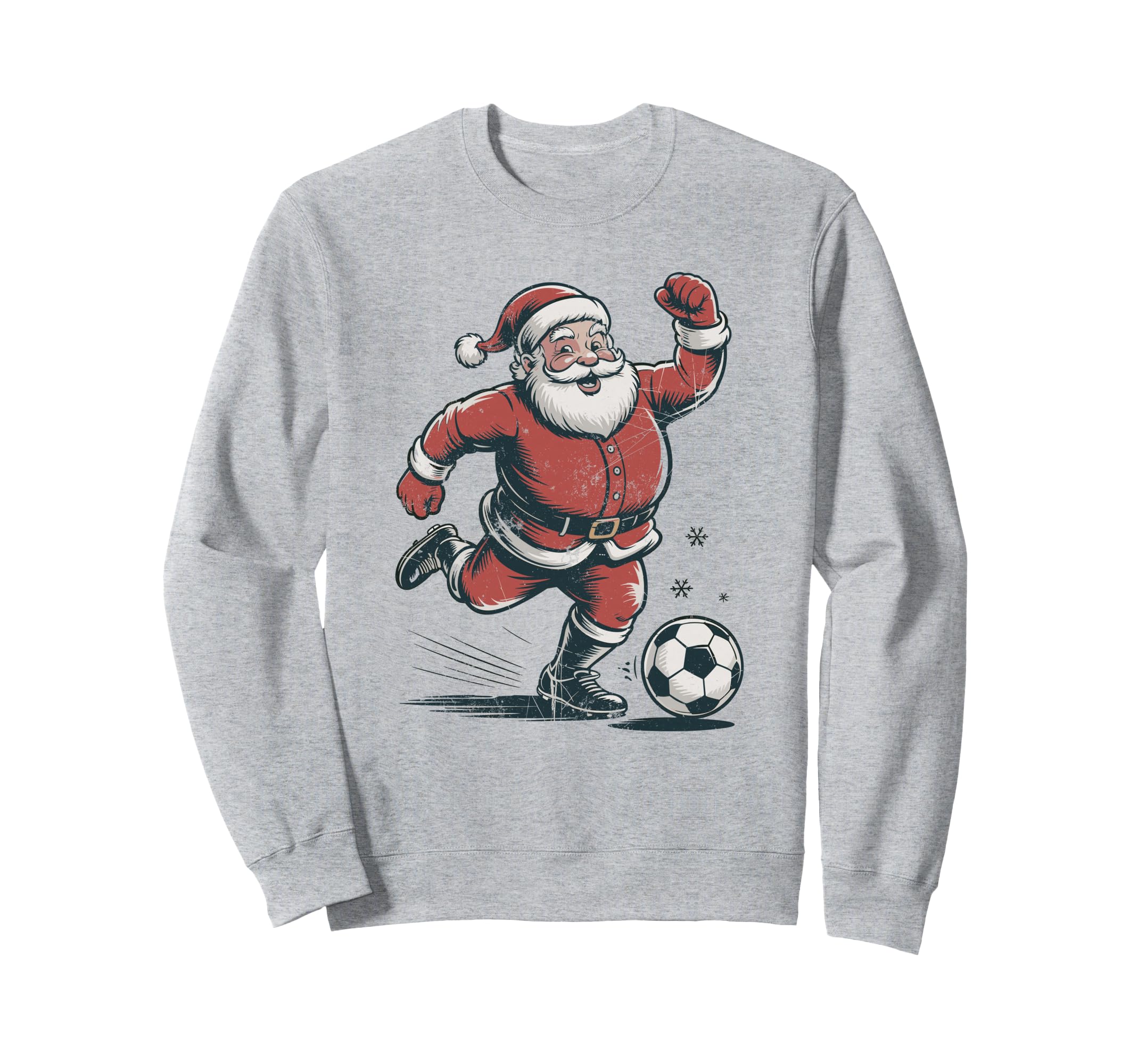 Santa Playing Soccer 90S Holiday Sweatshirt - Streetwear Style Men Women
