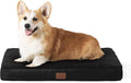 Bedsure Large Dog Bed for Crate - Orthopedic Flat Pet Beds with Removable Washable Cover, Egg Crate Foam Crate Mat, Suitable for Pet Up to 50 lbs