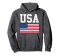 American Flag Usa Patriotic July 4Th Us Hoodie - Novelty Apparel for Adults