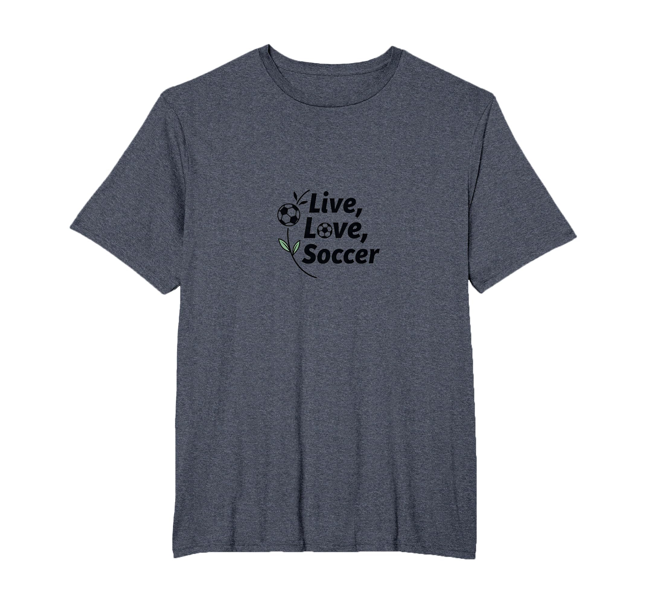 Live Love Soccer Womens Sports T-Shirt - Streetwear Style Men Women