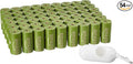 Amazon Basics Dog Poop Bags with Dispenser, 810 Count, Enhanced for Guaranteed Leakproof, Brazilian Mango Scented, Includes Leash Clip