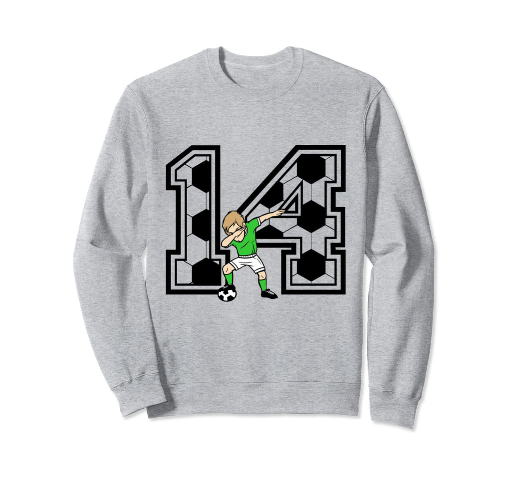 14 Year Old Soccer Player 14Th Birthday Sweatshirt - Unique Graphic Unisex